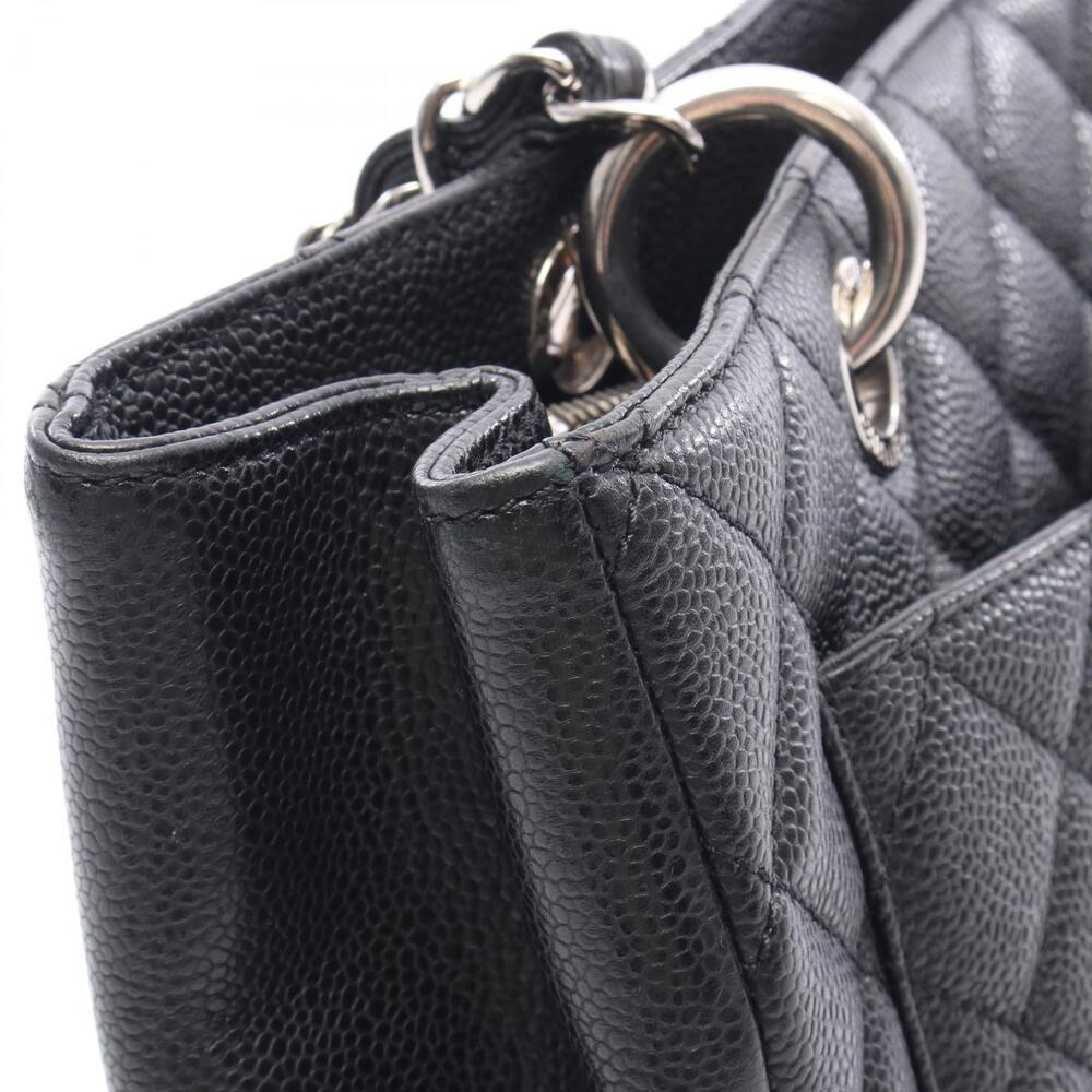 Chanel Matelasse Grand Shopping GST Tote Bag Calfskin Leather Black - Picture 6 of 7